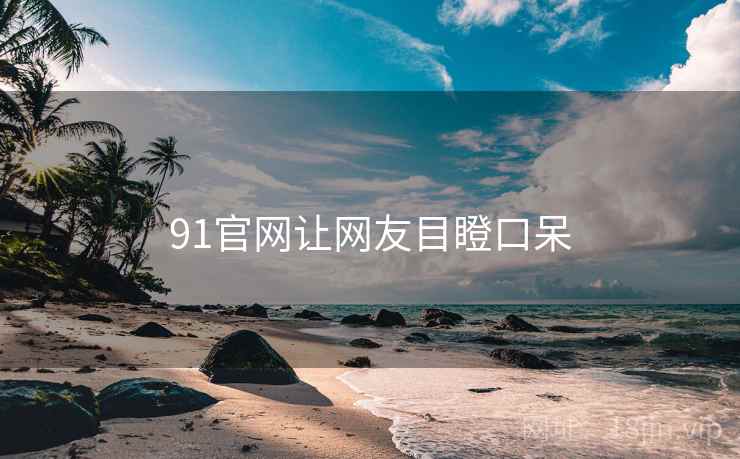91官网让网友目瞪口呆